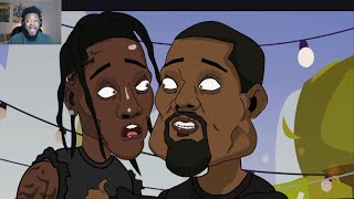 Kanye West warns Travis Scott to GET OUT [upl. by Aileek224]