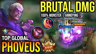 PHOVEUS BEST BUILD 2023  TOP GLOBAL PHOVEUS GAMEPLAY  MOBILE LEGENDS✓ [upl. by Saberio]