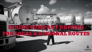 Martin Transport  Hiring for Local amp Regional Routes [upl. by Arahset]