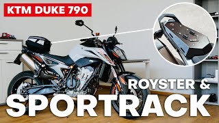 Recensione Sportrack Piastra Portapacchi e Borsa Royster Hepco amp Becker  KTM Duke 790 2023 [upl. by Sixela]