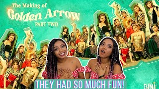 BINI The Making of Golden Arrow Part 2  Latinas Twins Reaction  Minyeo TV 🇩🇴 [upl. by Ela]