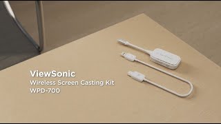 ViewSonic WPD700  ViewShare Wireless Screen Casting Kit  Accessories [upl. by Akitahs]