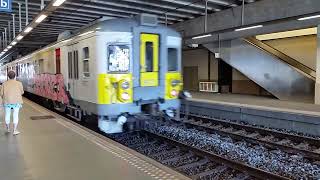 SNCBNMBS Type AM7374 977 arriving at Namur station on 260618 [upl. by Lune]