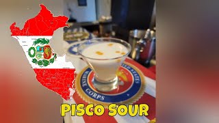 HOW TO MAKE A PISCO SOUR COCKTAIL [upl. by Alwitt]