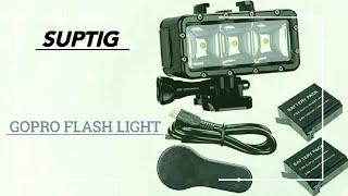 Suptig Waterproof Light High Power Dimmable Dual Battery Waterproof LED Video Light [upl. by Dewees]