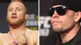 Nate Diaz SLAMS Justin Gaethje after KO Loss quotLong Gone Alreadyquot [upl. by Elison]