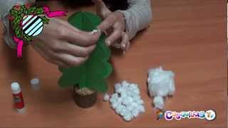 DIY Manualidades Un árbol de navidad [upl. by Tra]