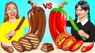 Défi Chocolat vs Réalité Nourriture  Idées Folles À Cuisiner par Choco DO [upl. by Gaige]