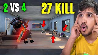 MAG7 GUN DESTRUCTION 27 KILL AJJUBHAI AND AMITBHAI BEST GAMEPLAY  GARENA FREE FIRE [upl. by Tocs]