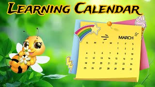 Calendar for kids  Learn days and months  Magical Kids [upl. by Lleoj]