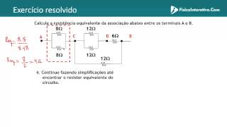 Associação de resistores  Misto  Exercício resolvido [upl. by Onairot]