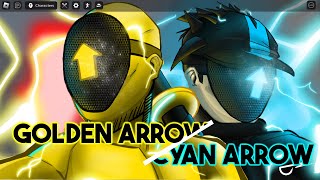 Cyan Arrows origin GOLDEN ARROW vs RED ARROW  THE FINAL FIGHT Roblox Strongest Battlegrounds [upl. by Ayotnahs85]