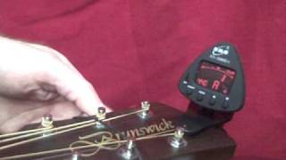 How to tune a guitar using a digital tuner [upl. by Mota]