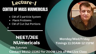 Center of mass Basics 2 Particle System  Cut Out Portions  Plank Problems CM Velocity JEE NEET [upl. by Maisie591]