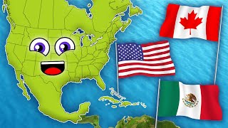 Countries of North America  Continents of the World [upl. by Cinemod]