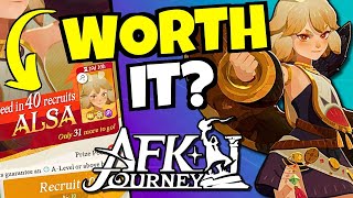 SHOULD YOU SUMMON ALSA AFK Journey [upl. by Nnylsia]