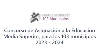 CONVOCATORIA SEGUNDA VUELTA EXAMEN 103 MUNICIPIOS 2023 [upl. by Zinah51]