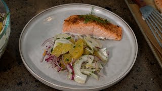 Roasted Salmon with Orange Fennel Slaw  Farm to Fork  Americas Heartland [upl. by Aggie]