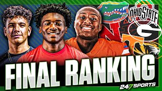 Top 10 High School Football Players in 2024 Class 🏆  Florida Georgia Auburn Ohio State Nebraska [upl. by Ehcropal]