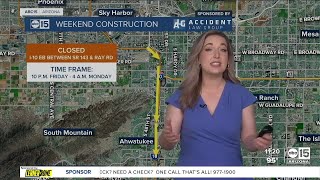 Multiple Valley freeways closed for construction this weekend [upl. by Namrac852]