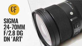 Sigma 2470mm f28 DG DN Art lens review with samples Fullframe amp APSC [upl. by Lytsyrk]