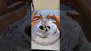 Anamorphic Art with Mirror Sheet shorts anamorphicillusion illusion drawing gift art art [upl. by Sedicla654]