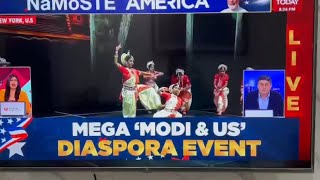 Odissi dance performance in NY for PM Modi in US  India Today [upl. by Cirdla]