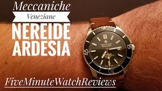 Meccaniche Veneziane Nereide Ardesia Automatic Swiss Diver Unboxing and Review [upl. by Zabrine]