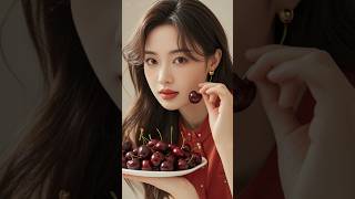 Benefits of eating cherries daily eatingcherry facts shorts healthtips trending song food [upl. by Dusty]