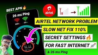 Airtel APN Settings 4G5G  Airtel Network Problem Solution  Airtel Internet Speed Problem Net Fix [upl. by Vyse24]