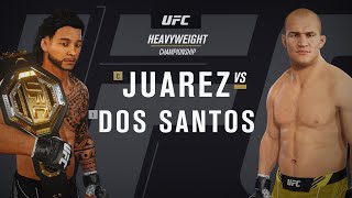 Heavyweight Division Title Fight Championship Juarez Vs Dos Santos [upl. by Aerdnaxela]