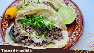 TACOS DE CARNE MOLIDA DE RES receta facil y rapida sabor autentico [upl. by Naahs33]