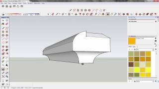 Sketch Up How To Make Rounded And Chamfer Edge Turorial [upl. by Amena]