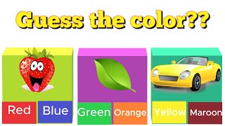 Guess the color  Color Challenge  Color Puzzle  Color Quiz [upl. by Cosma]