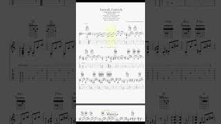 Funiculì Funiculà Neapolitan Song arr for Classical Guitar with Tab [upl. by Giglio]