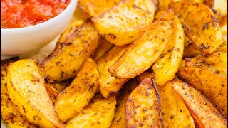 Easy Potato Wedges  Oven Baked Potato Wedges  Kids Recipe [upl. by Nennarb]