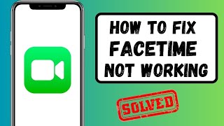 Facetime Not Working iOS 17  How to Fix Facetime Not Working on iPhone  iPad [upl. by Brenn470]