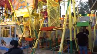 Die Loopingschaukel auf der Kirmes in Bocholt  Kirmesfahrgeschäft auf Rummelplatz [upl. by Nerissa750]