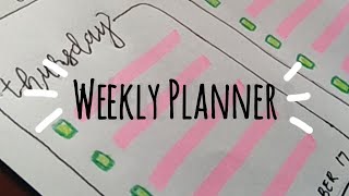 Weekly Planner  for beginners [upl. by Hevak]