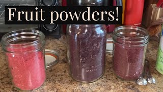 How to Make Dehydrated Fruit Powders amp How to Use Them [upl. by Bax]