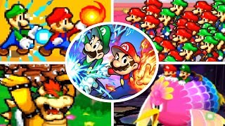 Evolution of Bros Attacks in Mario amp Luigi Games 20032017 [upl. by Arnst71]