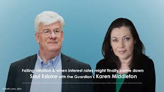 Saul Eslake with Guardians Karen Middleton All about inflation Sep 2024 [upl. by Oyr]