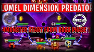 4 MONSTER LUMEL DIMENSIONAL PREDATOR JANUARY 2021  Summoners War [upl. by Ynnhoj478]