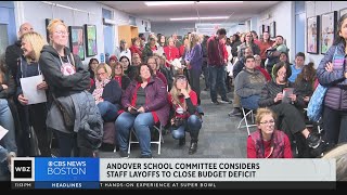 Andover School Committee considers layoffs to close budget gap [upl. by Mead]