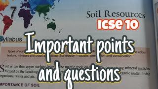 Soil Resources class 10 icse  Important points and reasoning questions  Educart [upl. by Brynne174]