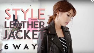 Style Leather Jacket 6 Ways  MONGABONG [upl. by Bab]