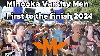 First to the Finish 2024 Minooka Varsity Boys Race [upl. by Doti]