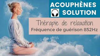 Acouphènes Solution Thérapie de relaxation Fréquence de guérison 852Hz  Treatment rInging in ears [upl. by Norina]