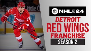 NHL 24 DETROIT RED WINGS FRANCHISE MODE  SEASON 2 [upl. by Patricio642]