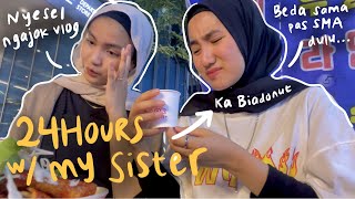 24 JAM NGEVLOG SAMA KAKAK AKU😭 Ikut Keliling Kota SMA Kita Dulu Busan🇰🇷 [upl. by Daraj47]